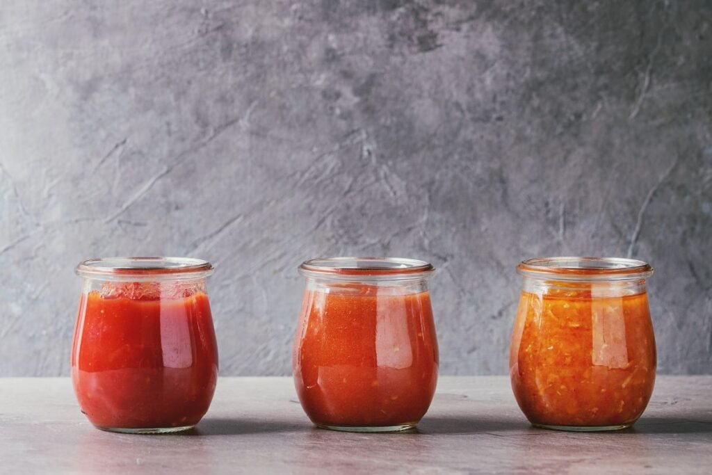 Tomato-Based Varieties Sauce Storage