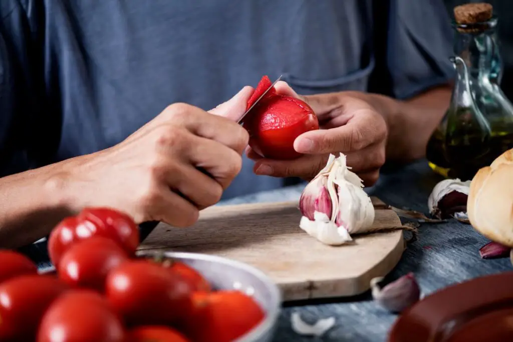 Blanching Tomatoes for Peeling