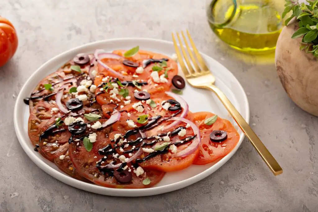 Preparing a Fresh Heirloom Tomato Salad