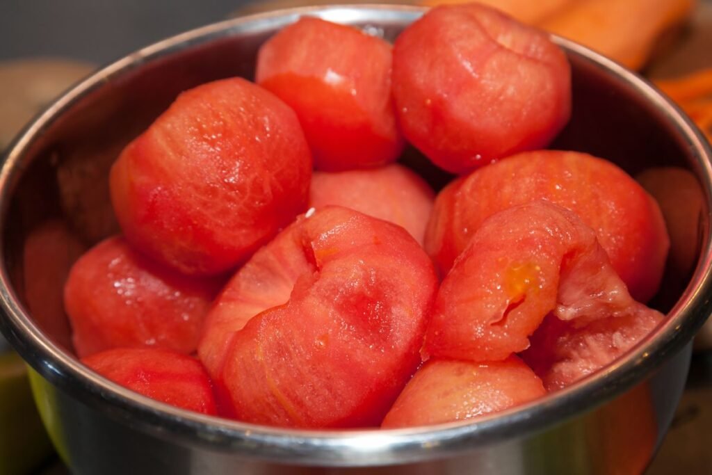 Storing Peeled Tomatoes