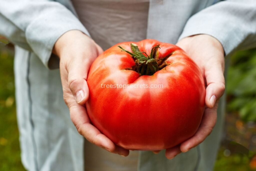 Harvesting Beefsteak Tomatoes