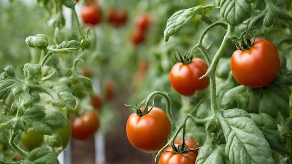 High Tunnel Challenges of edema in tomato plants