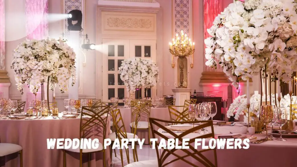 Wedding Party Table Flowers