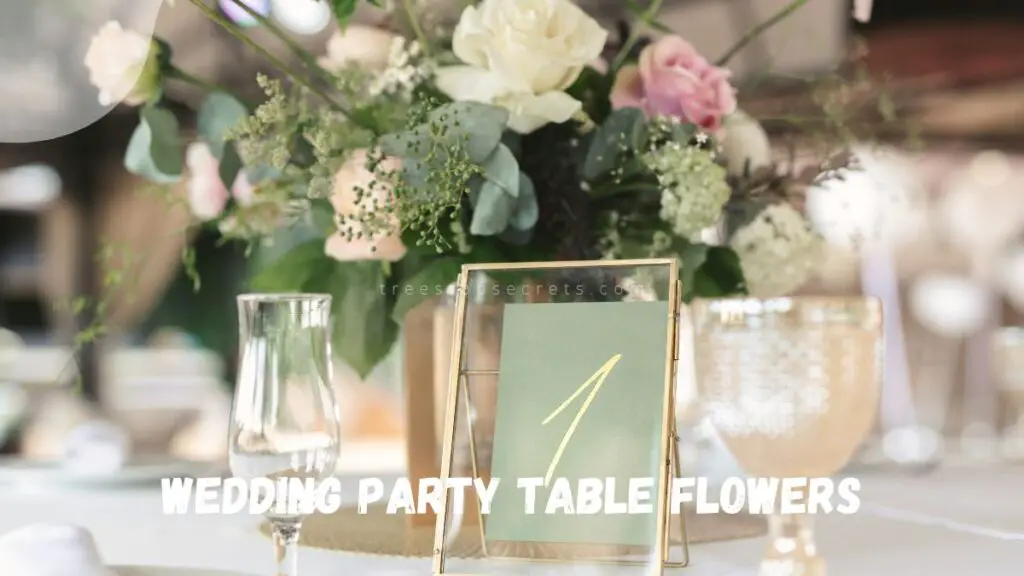 Wedding Party Table Flowers