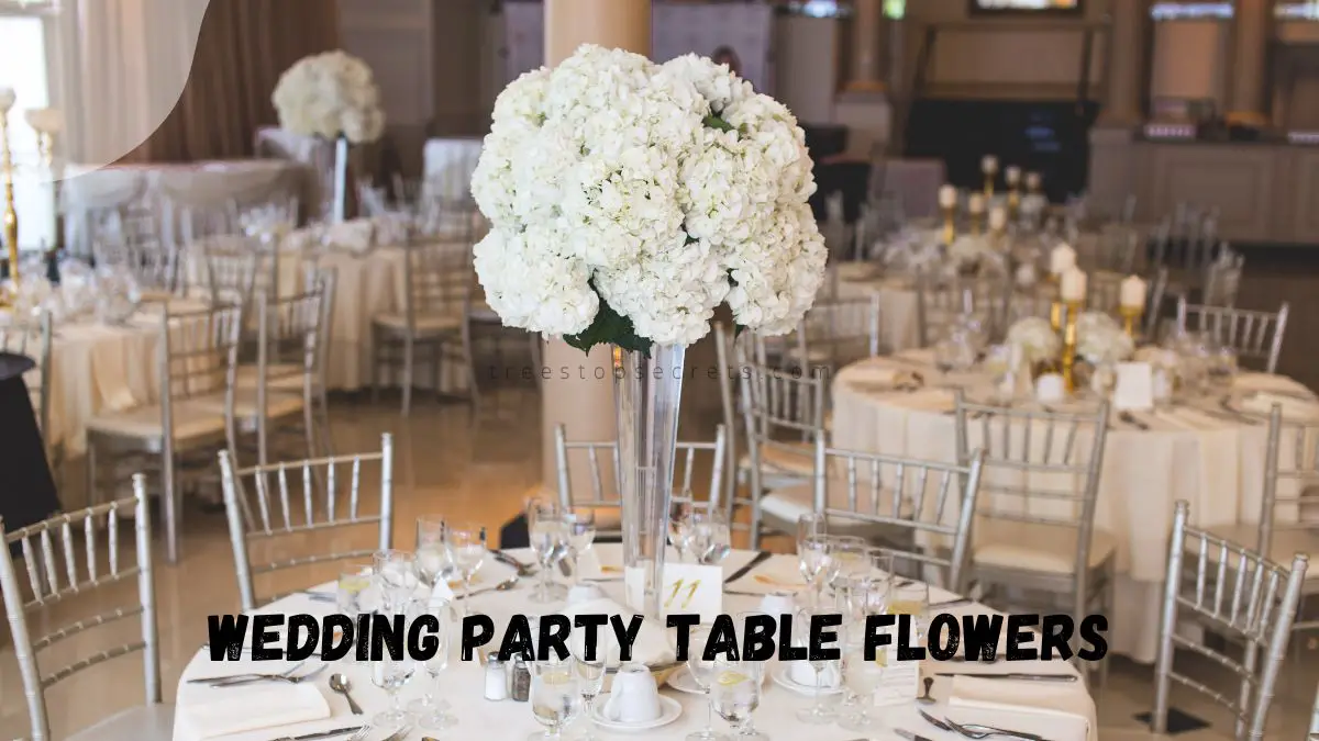 Wedding Party Table Flowers - Elegant Centerpieces by Blossom & Bloom